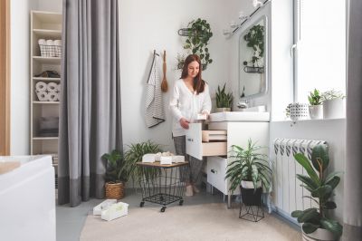 Upscale Bathroom Storage Solutions